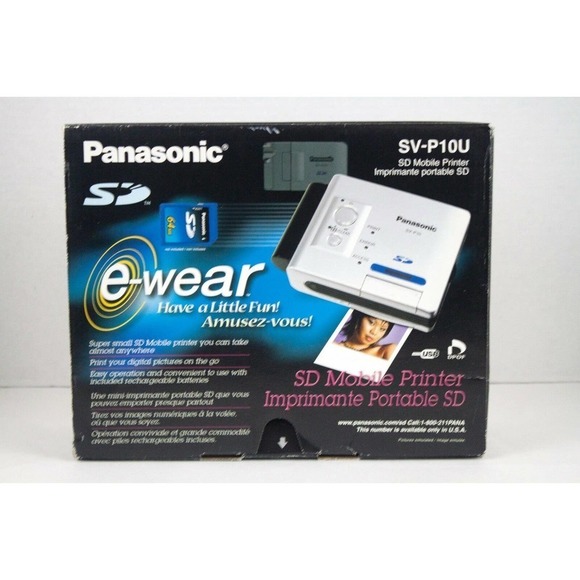 Panasonic e-wear SD Mobile Printer Model SV-P10U - Picture 1 of 5